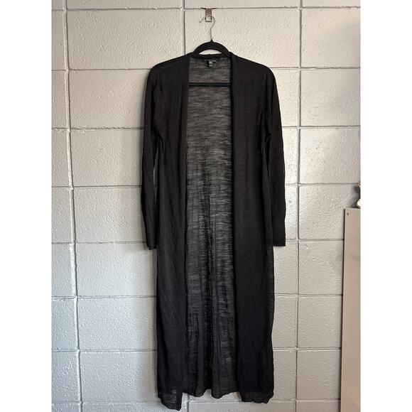 Women's Eileen Fisher Organic Linen Crepe Duster Cardigan Straight Fit size XS - Picture 2 of 7